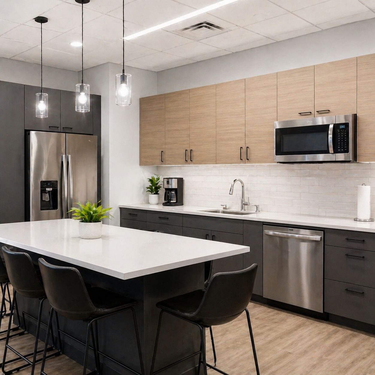Commercial breakroom cleaning by Purelux Cleaning
