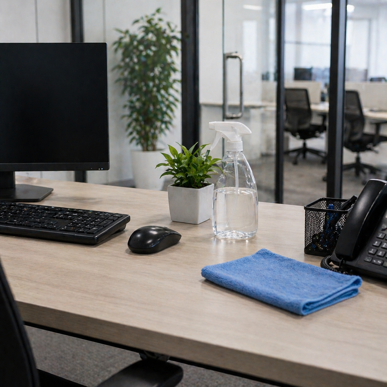 Commercial high-touch surface cleaning by Purelux Cleaning