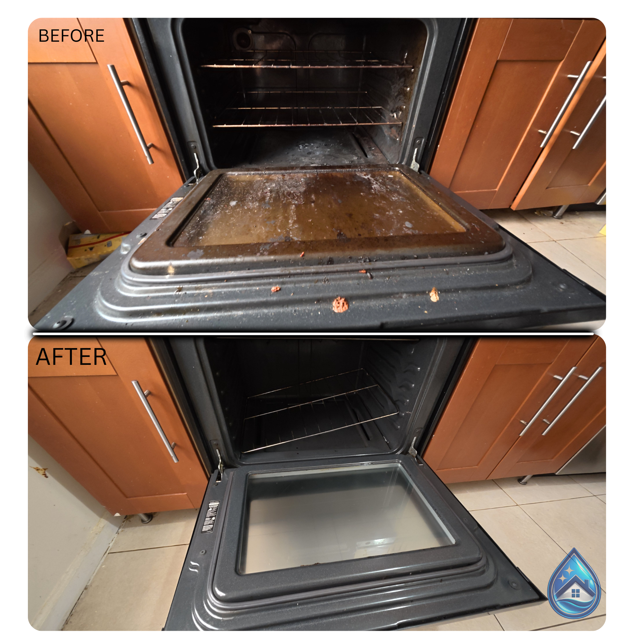 Oven deep cleaning and degrease
